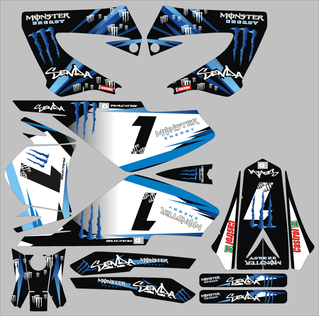 Kit Deco Derbi Xrace Xtreme Blue