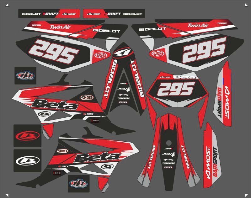 kit déco beta 50 – racing rouge – 2011 2020