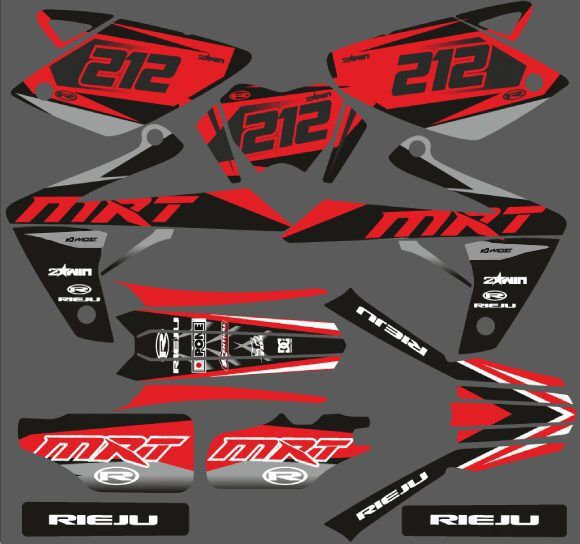 kit déco rieju 50 mrt factory rouge
