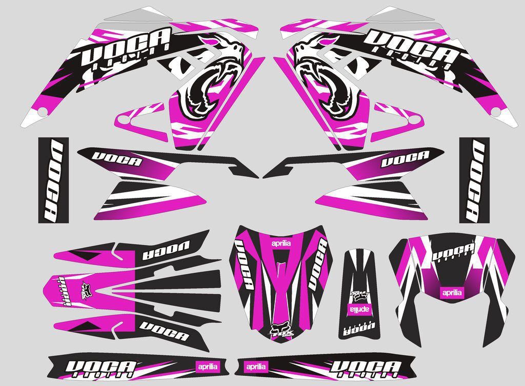 kit deco aprilia sx voca rose