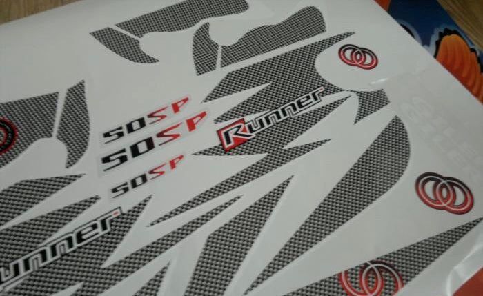 kit deco gilera runner carbonne rouge