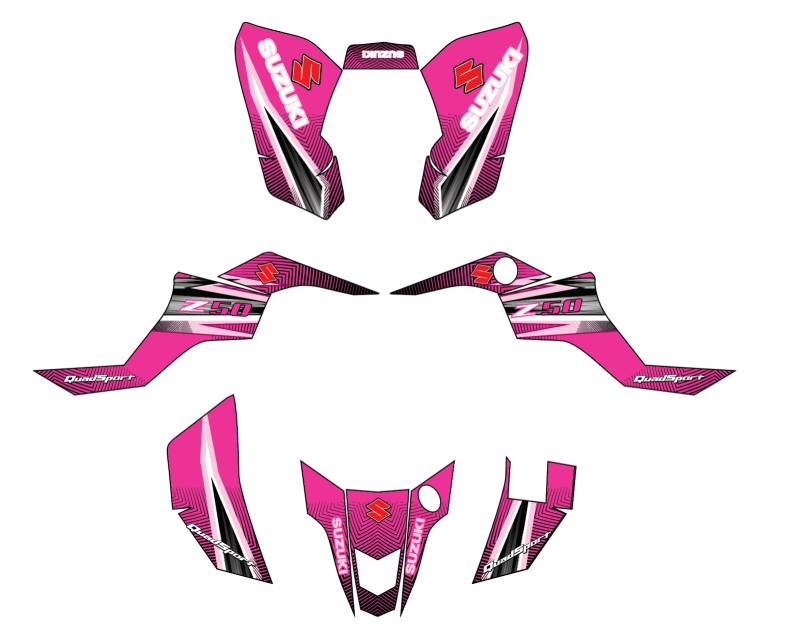 kit deco suzuki 50 ltz rose