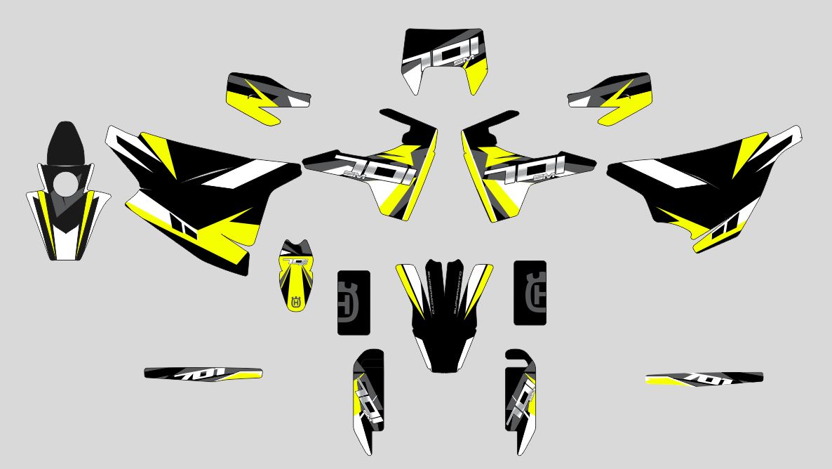 kit deco husqvarna 701 sm black serie