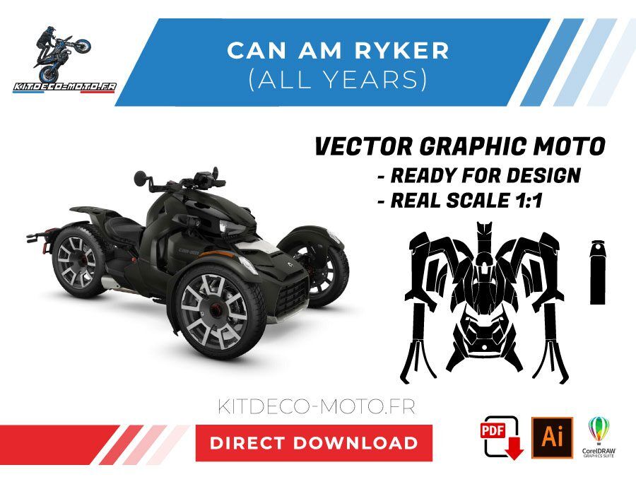 template vector can am ryker