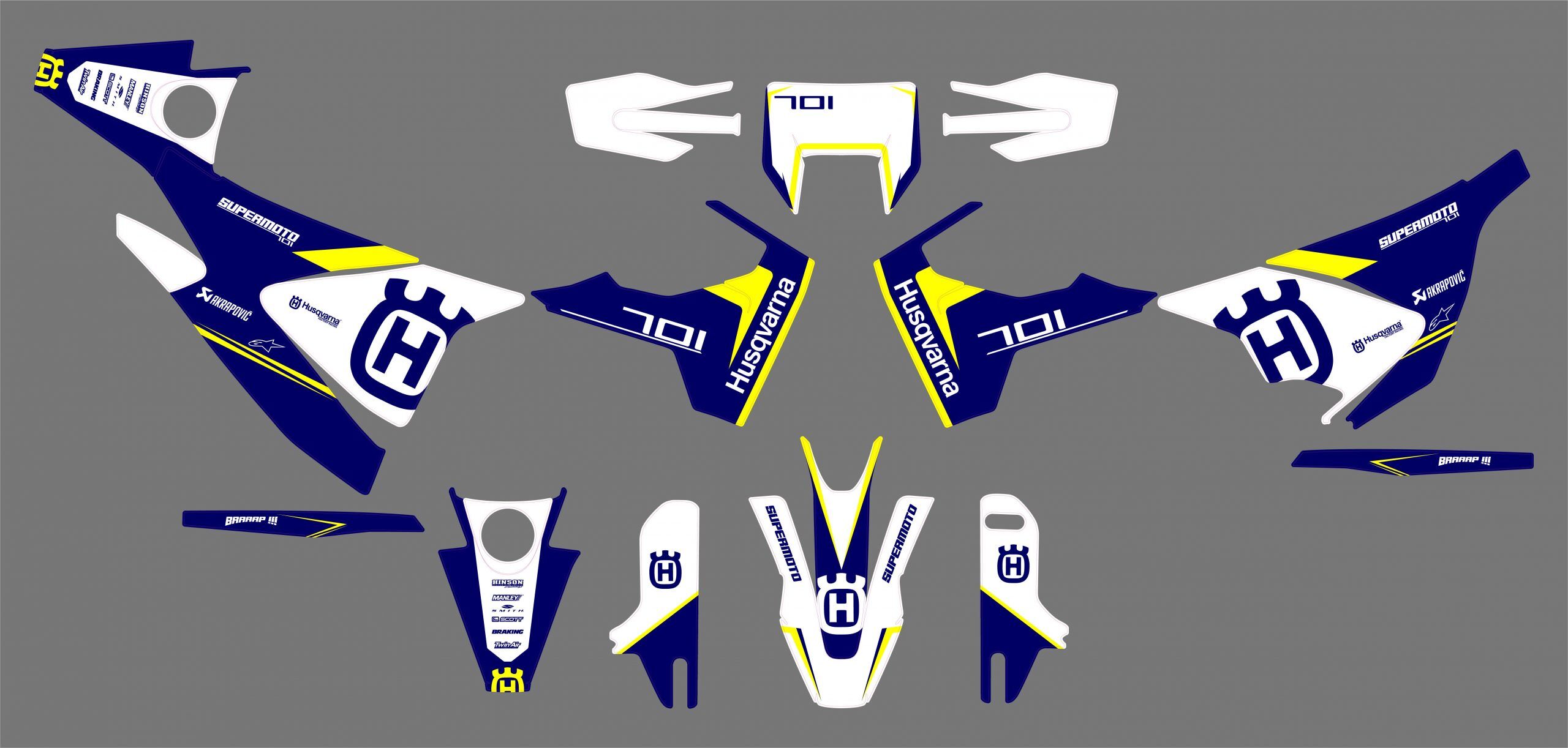 kit deco husqvarna 701 factory pro