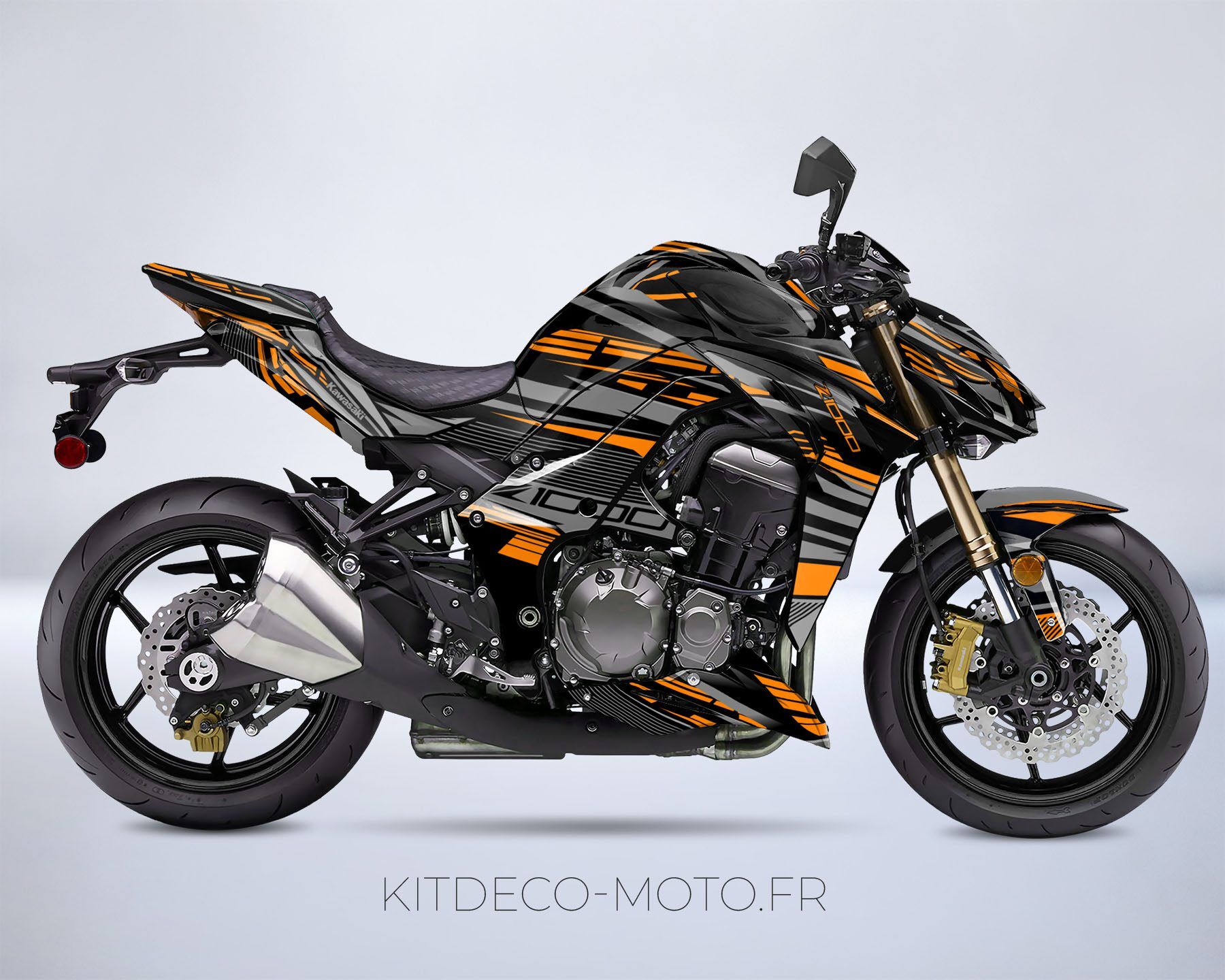 kit deco kawasaki z1000 dark orange