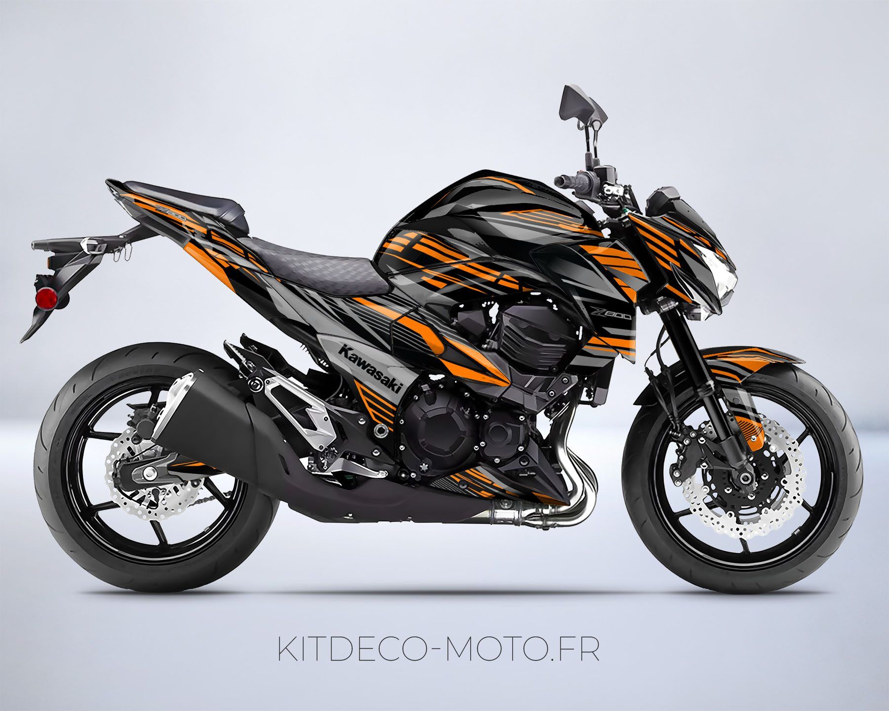 kit deco kawasaki z800 dark orange