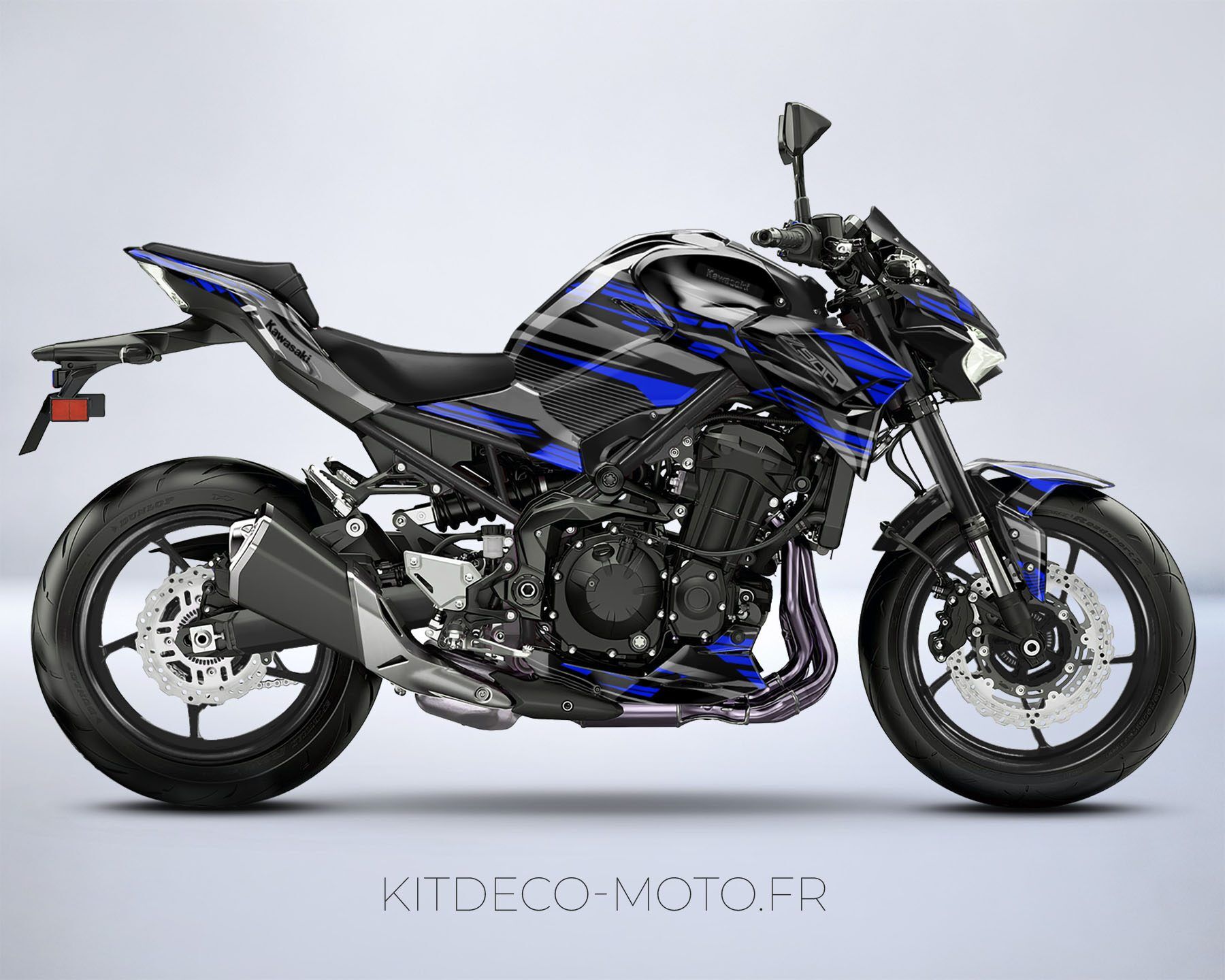 kit deco kawasaki z900 dark bleu