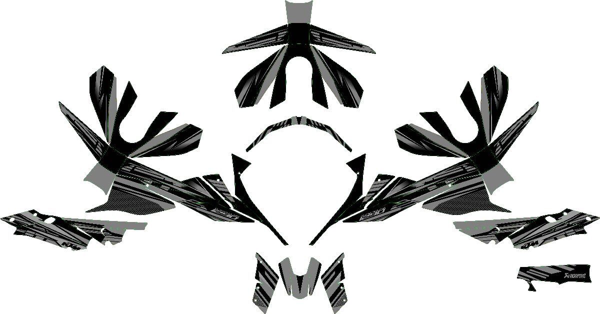 kit deco ktm 1290 superduke dark gris