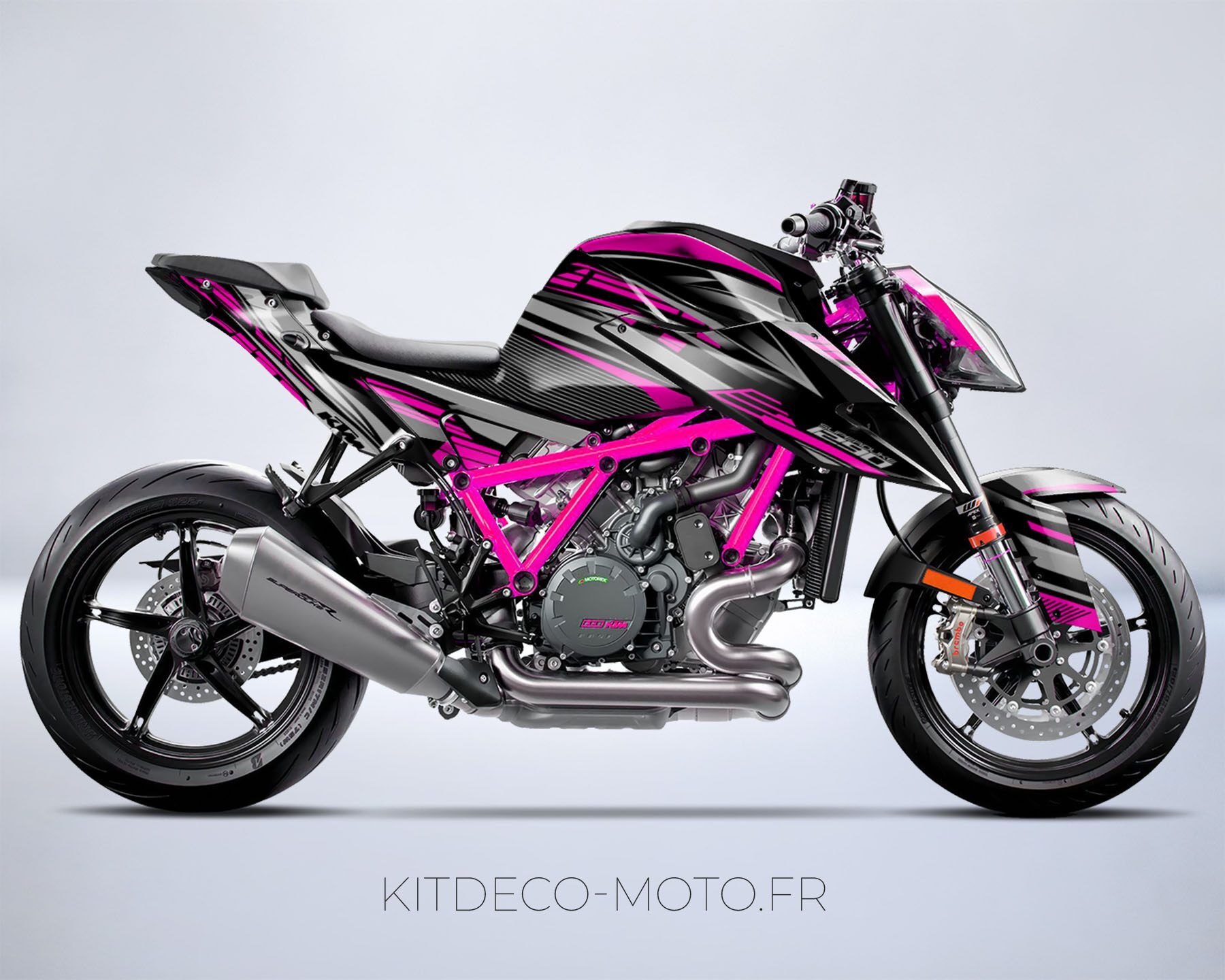 kit deco ktm 1290 superduke dark rose mockup