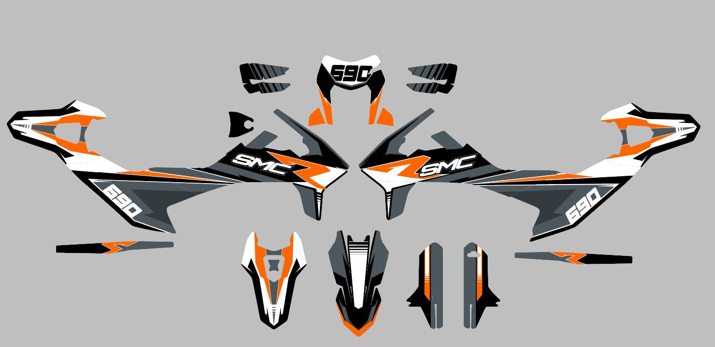 kit deco ktm 690 smcr 2019 2022 type origine