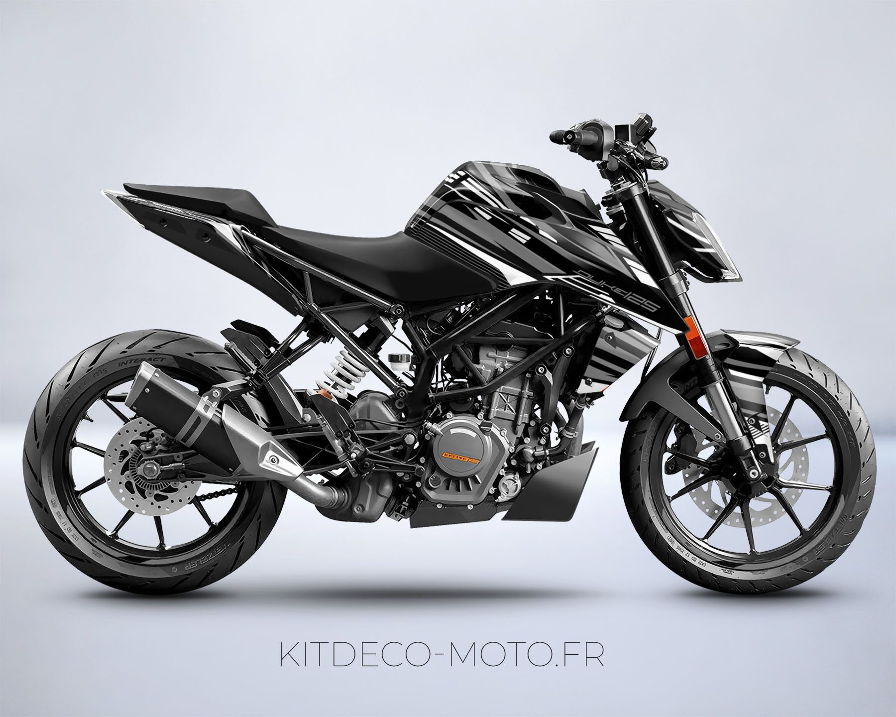 kit deco ktm duke 125 390 dark blanc mockup