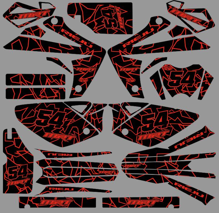 kit deco rieju mrt 50 flash rouge