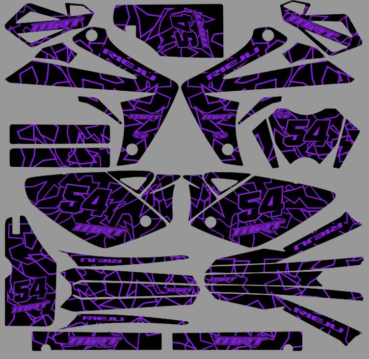 kit deco rieju mrt 50 flash violet