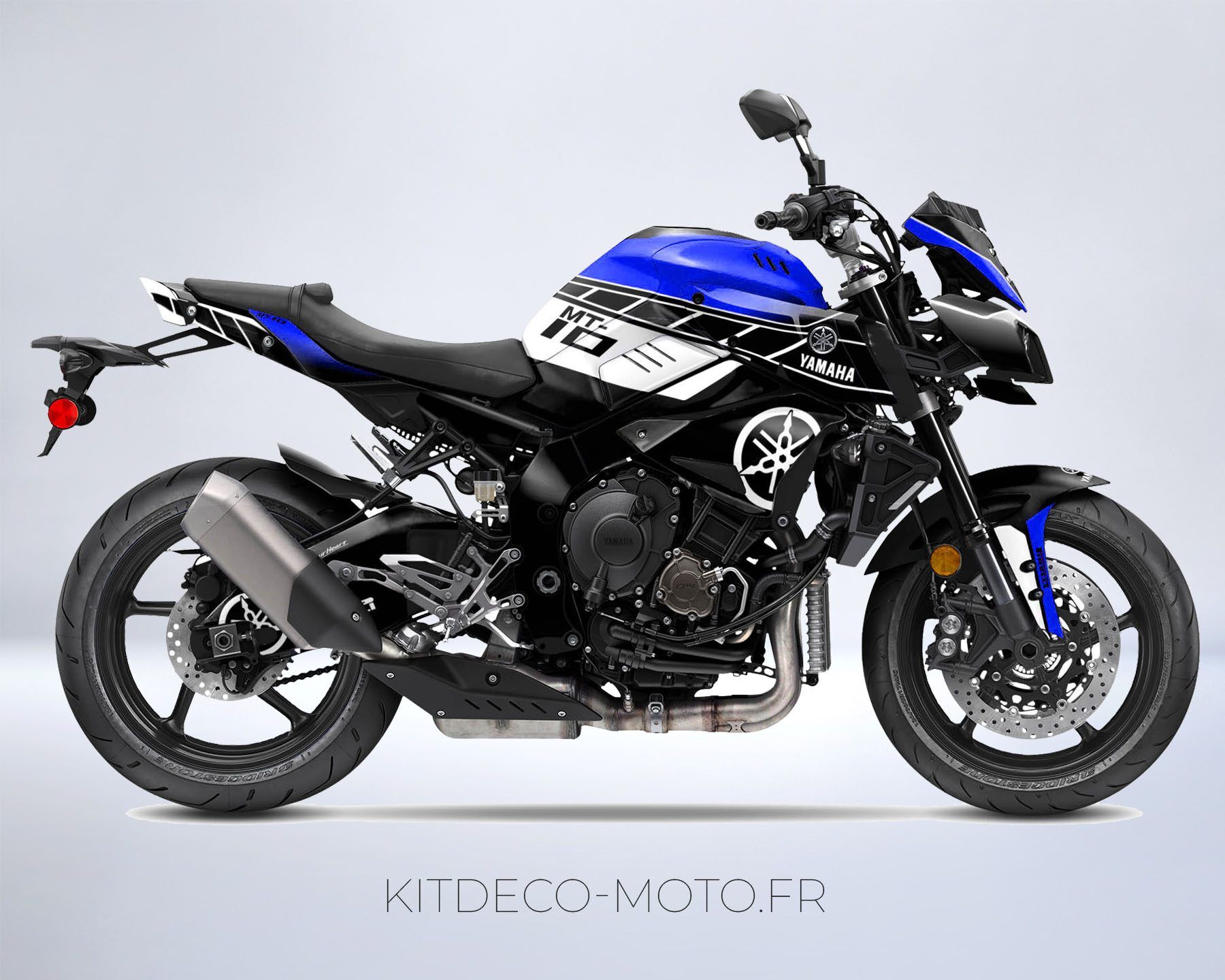 kit déco yamaha mt 10 anniversaire bleu