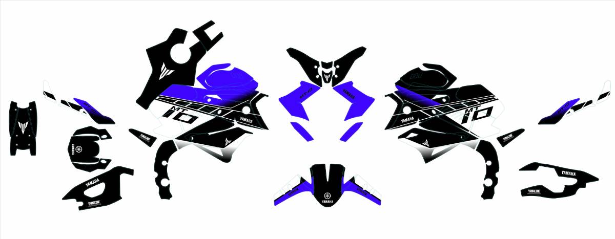 kit deco yamaha mt 10 anniversaire bleu