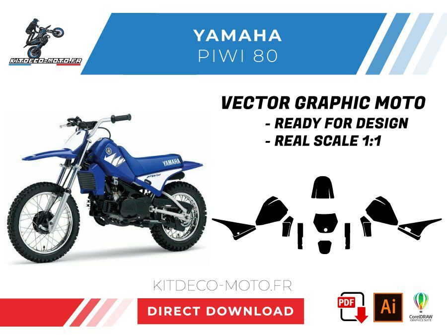 template vector yamaha piwi pw 80