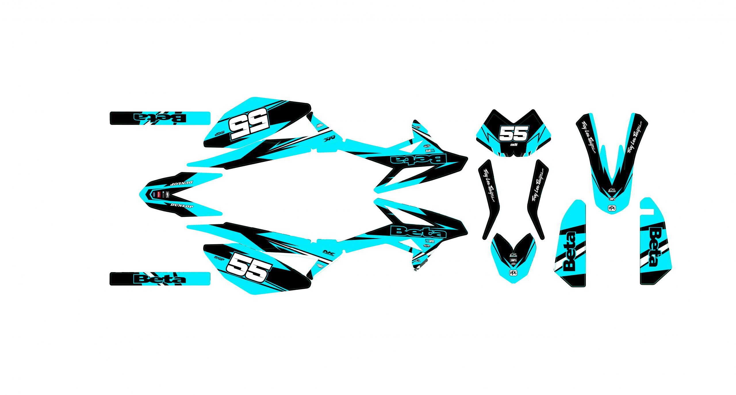 kit déco beta 50 – racing rose – 2011 2020