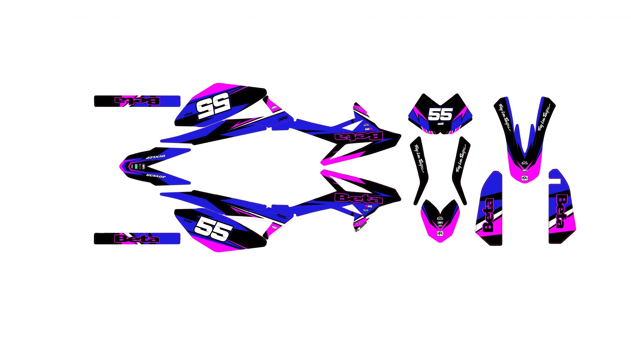 kit déco beta 50 – racing rose – 2011 2020