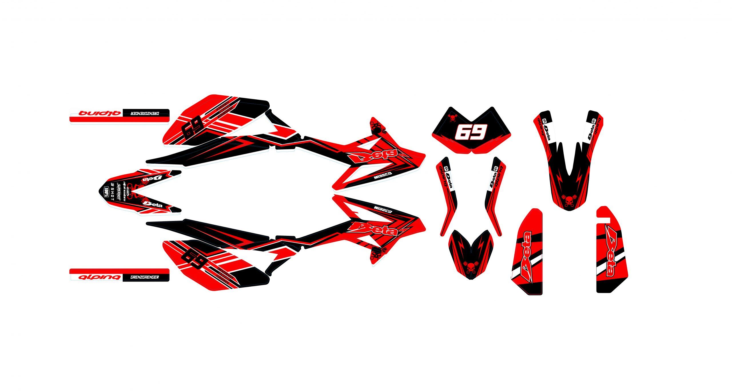 kit déco beta 50 – gg rouge – 2011 2020