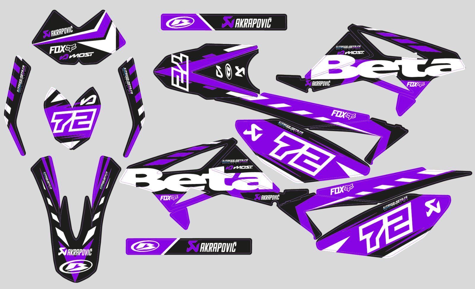 kit déco beta 50 – factory racing violet 2011 2020