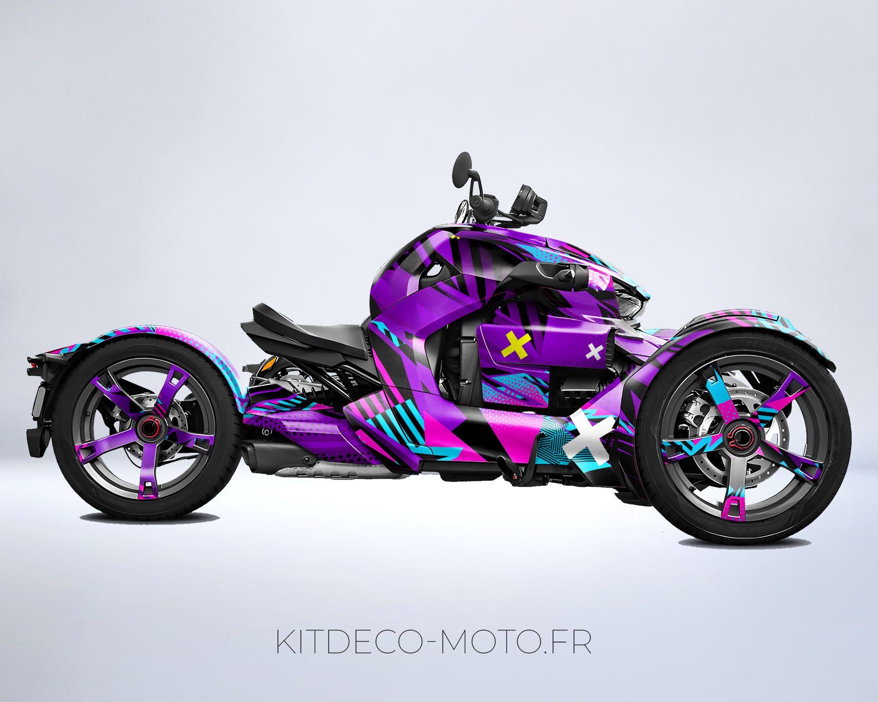 kit déco can am ryker color violet
