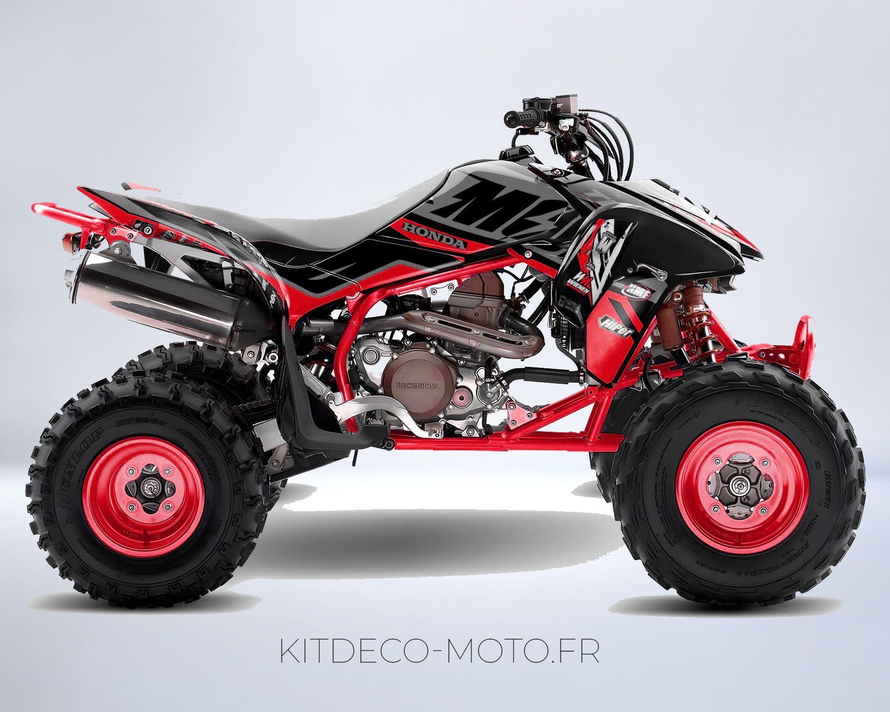 kit déco honda 450 trx factory gris