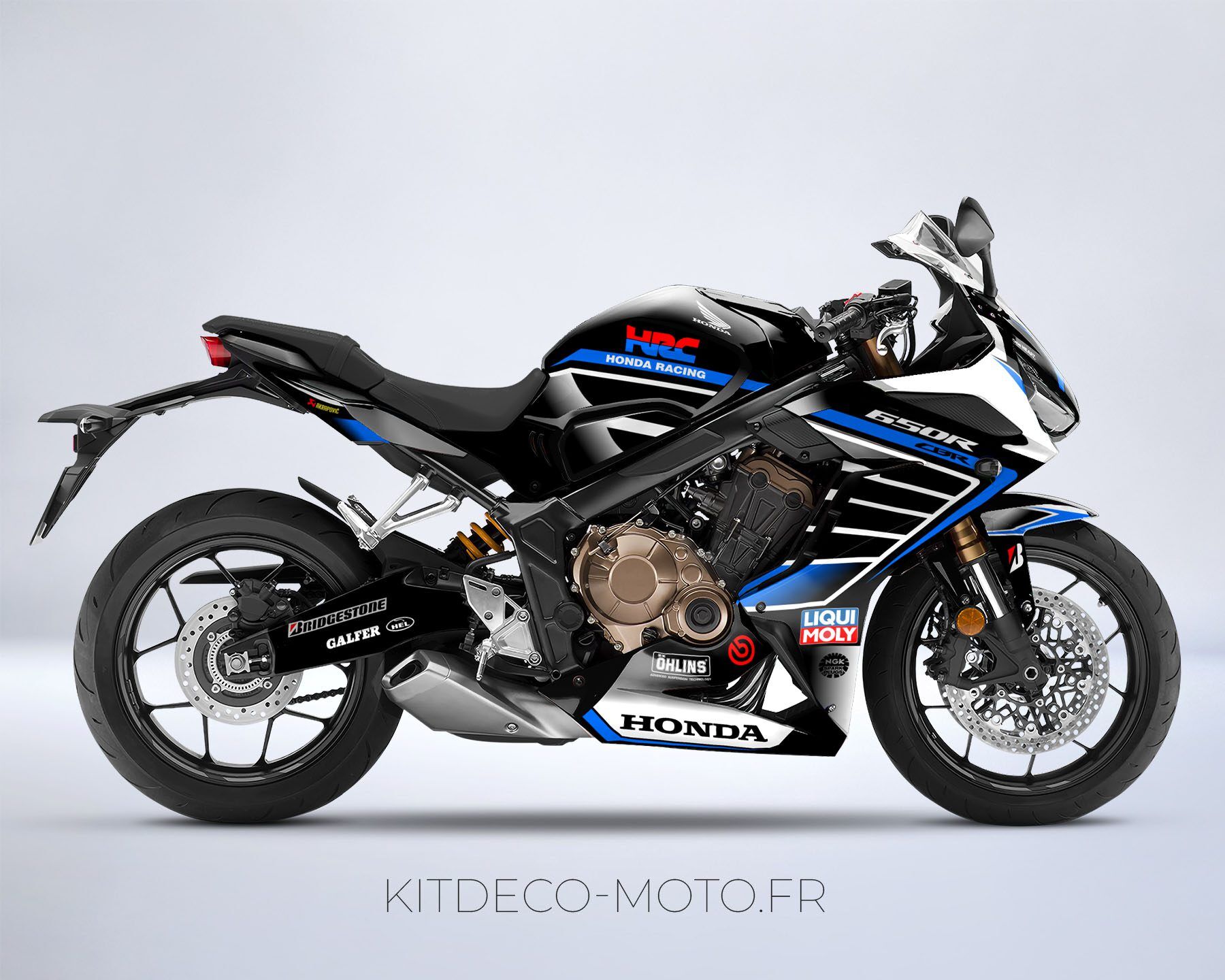 kit déco honda cbr 650 r – hrc bleu