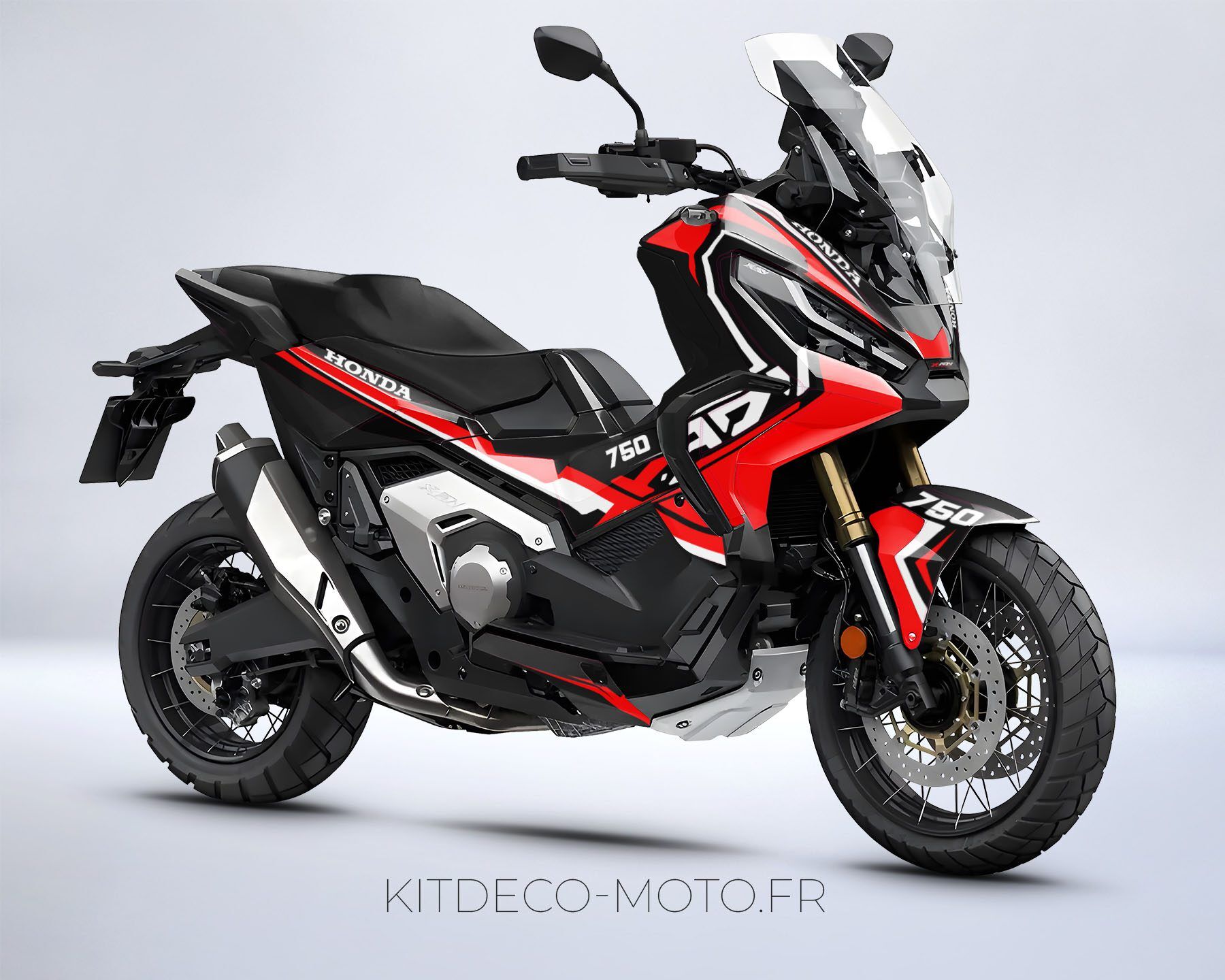 kit déco honda x adv 750 – factory rouge