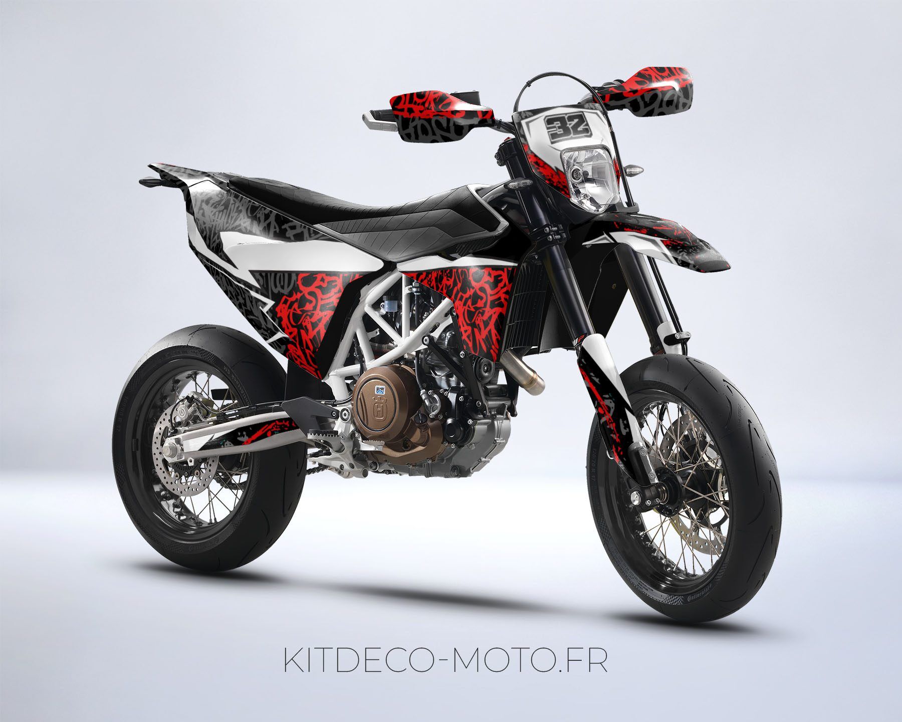 kit déco husqvarna 701 sm grafiti rouge