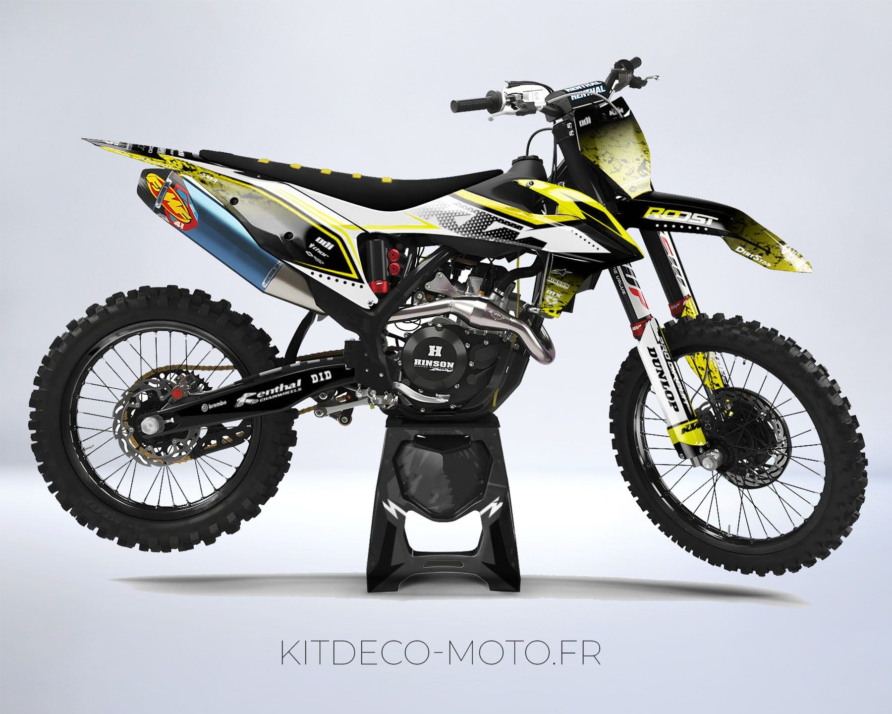 kit déco ktm sx / sxf (2019 2022) splash jaune