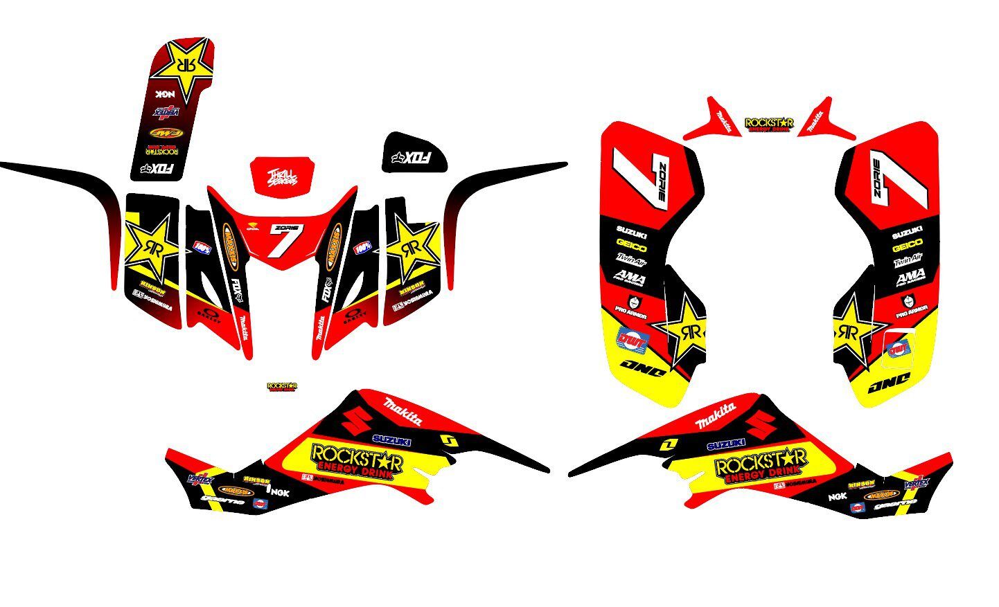 kit déco suzuki 400 ltz rockstar