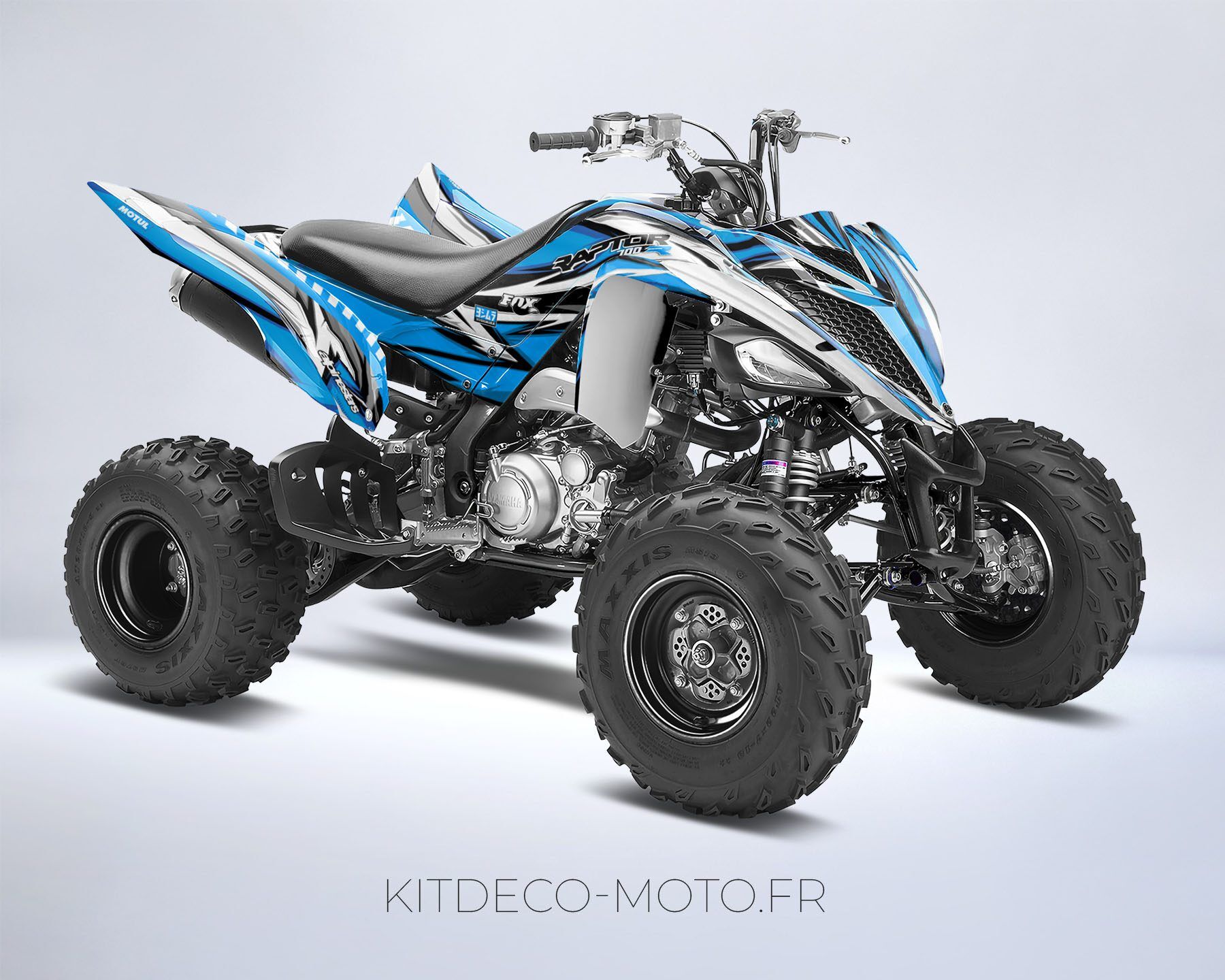 kit déco yamaha yfm 700 raptor color bleu #2
