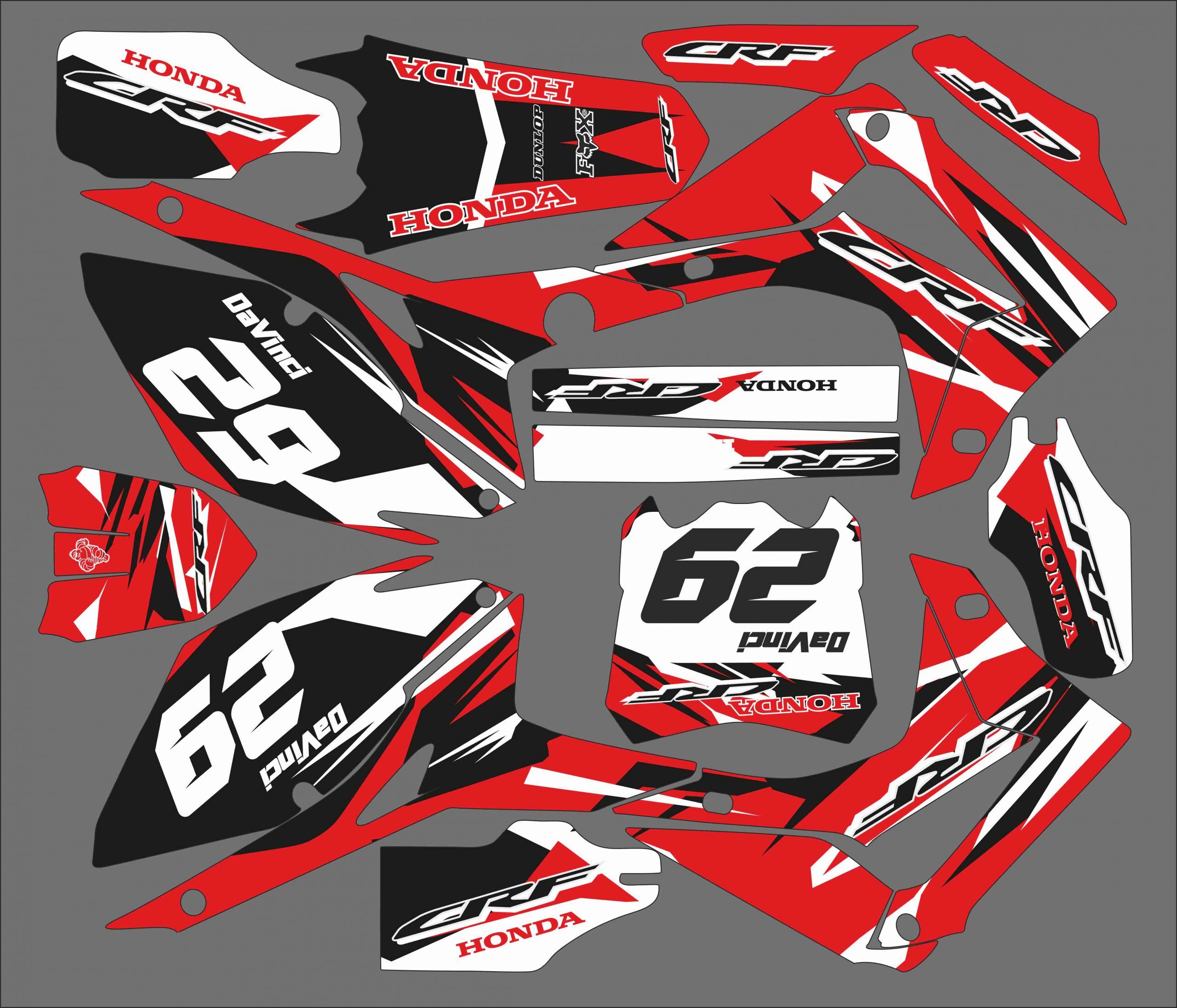 kit déco honda 450 crf (2013 2016) racing