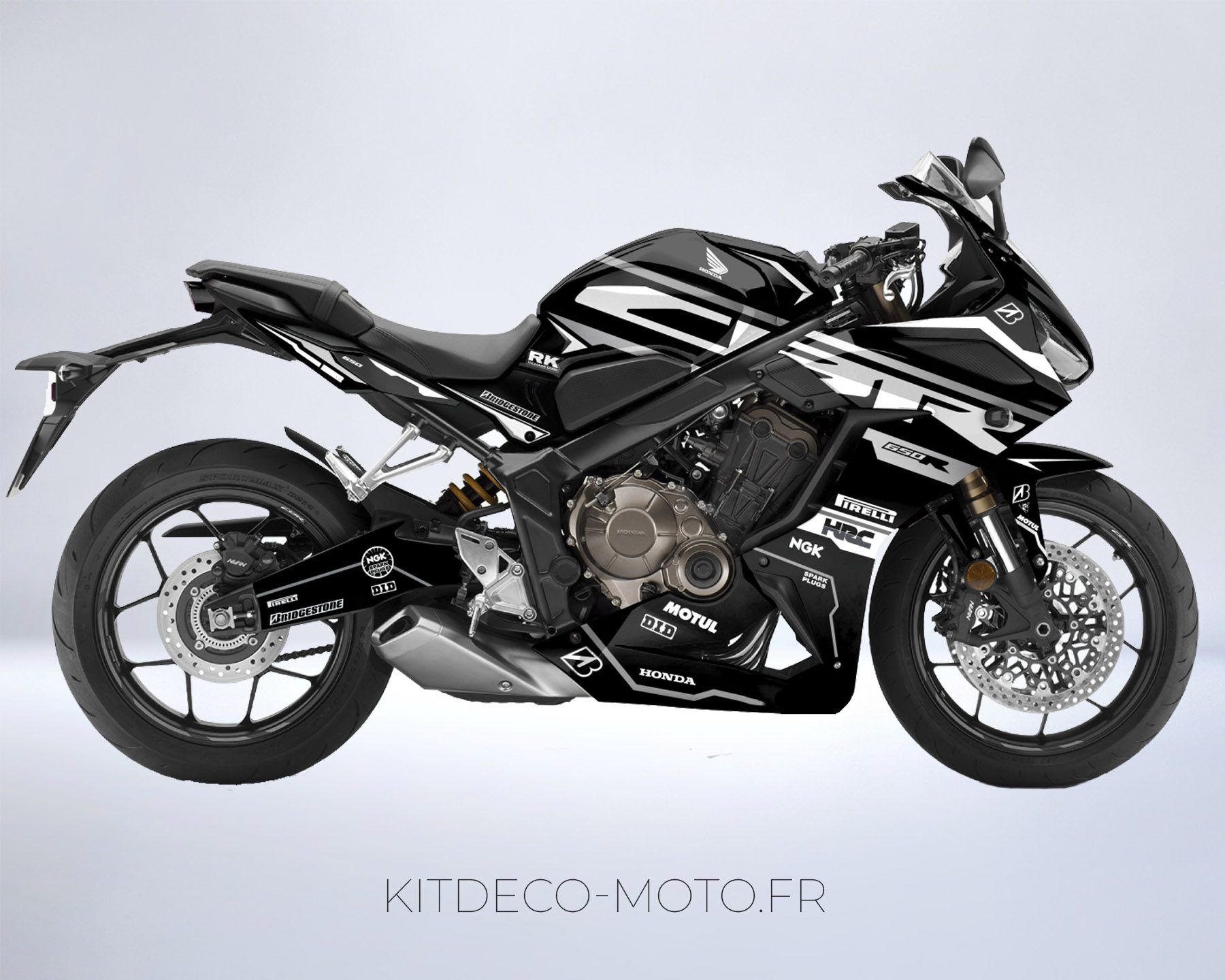 kit déco honda cbr 650 r – factory noir