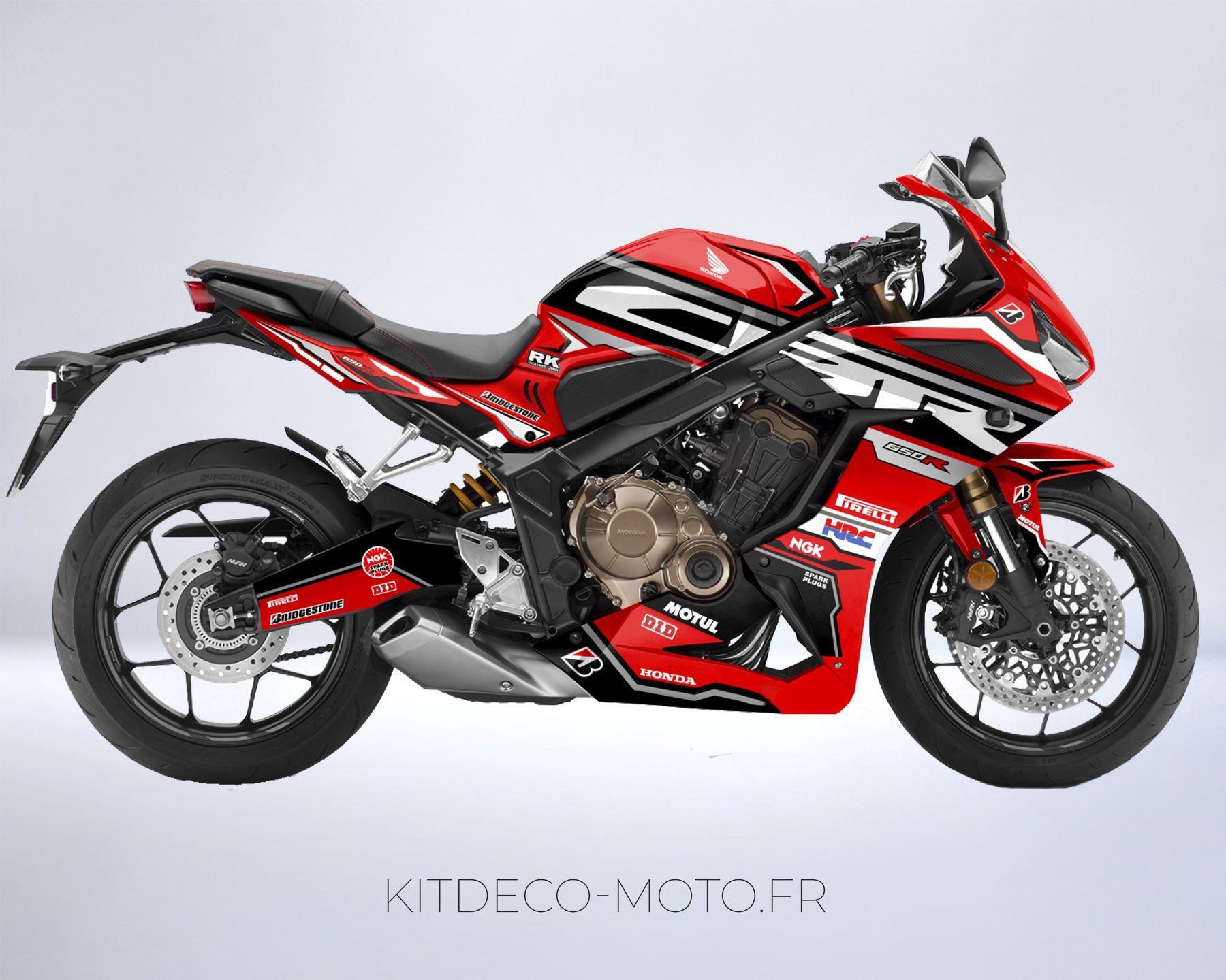 kit déco honda cbr 650 r – factory rouge