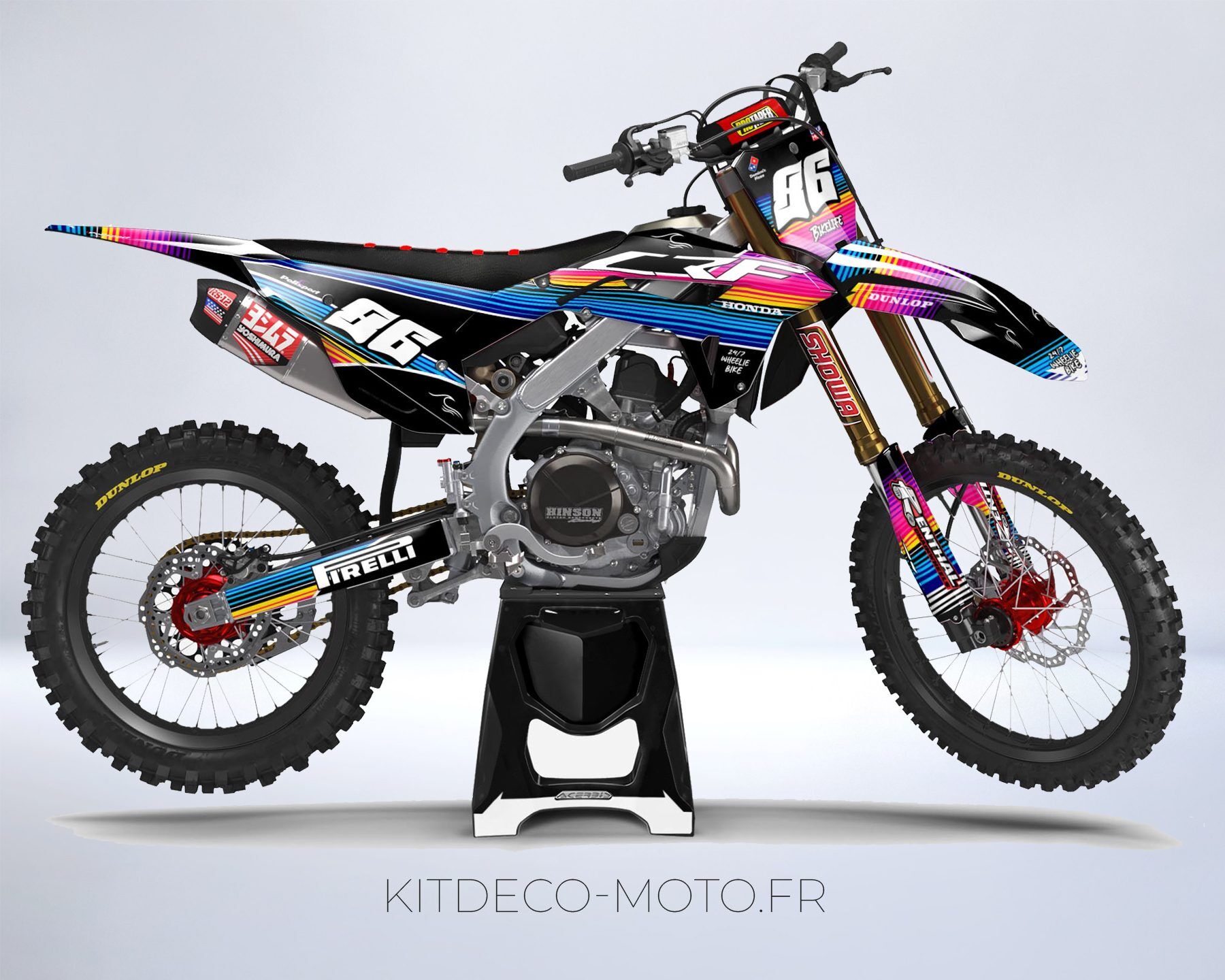 kit déco honda 250 crf (2022 2023) couleurs