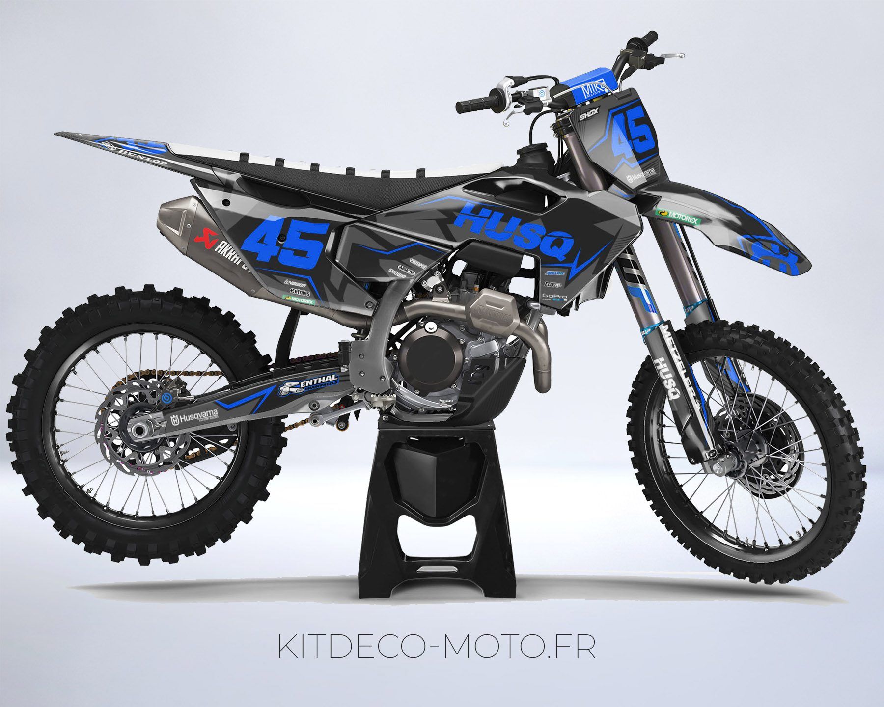 kit déco husqvarna 250 / 450 fc (2023) factory bleu