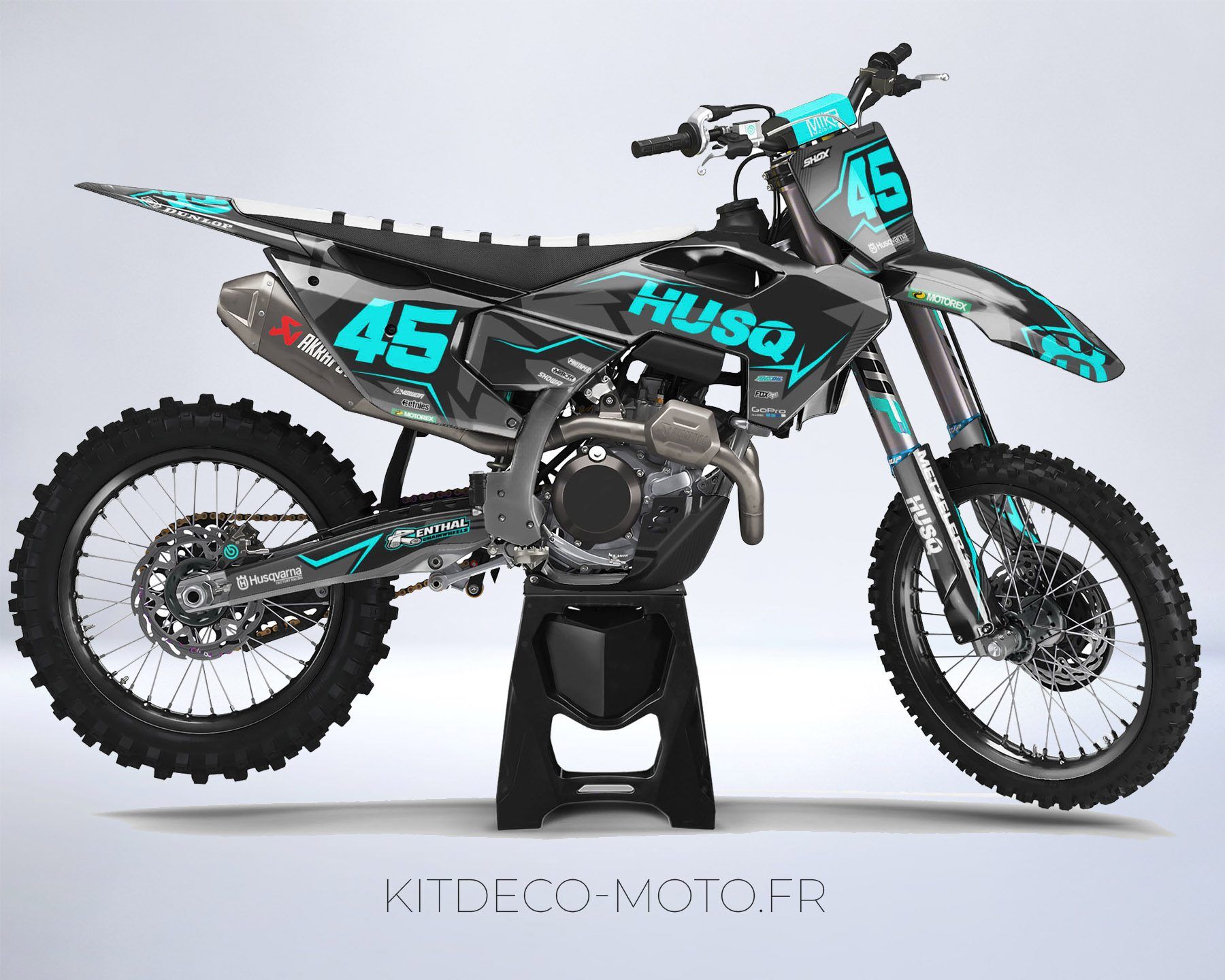 kit déco husqvarna 250 / 450 fc (2023) factory cyan