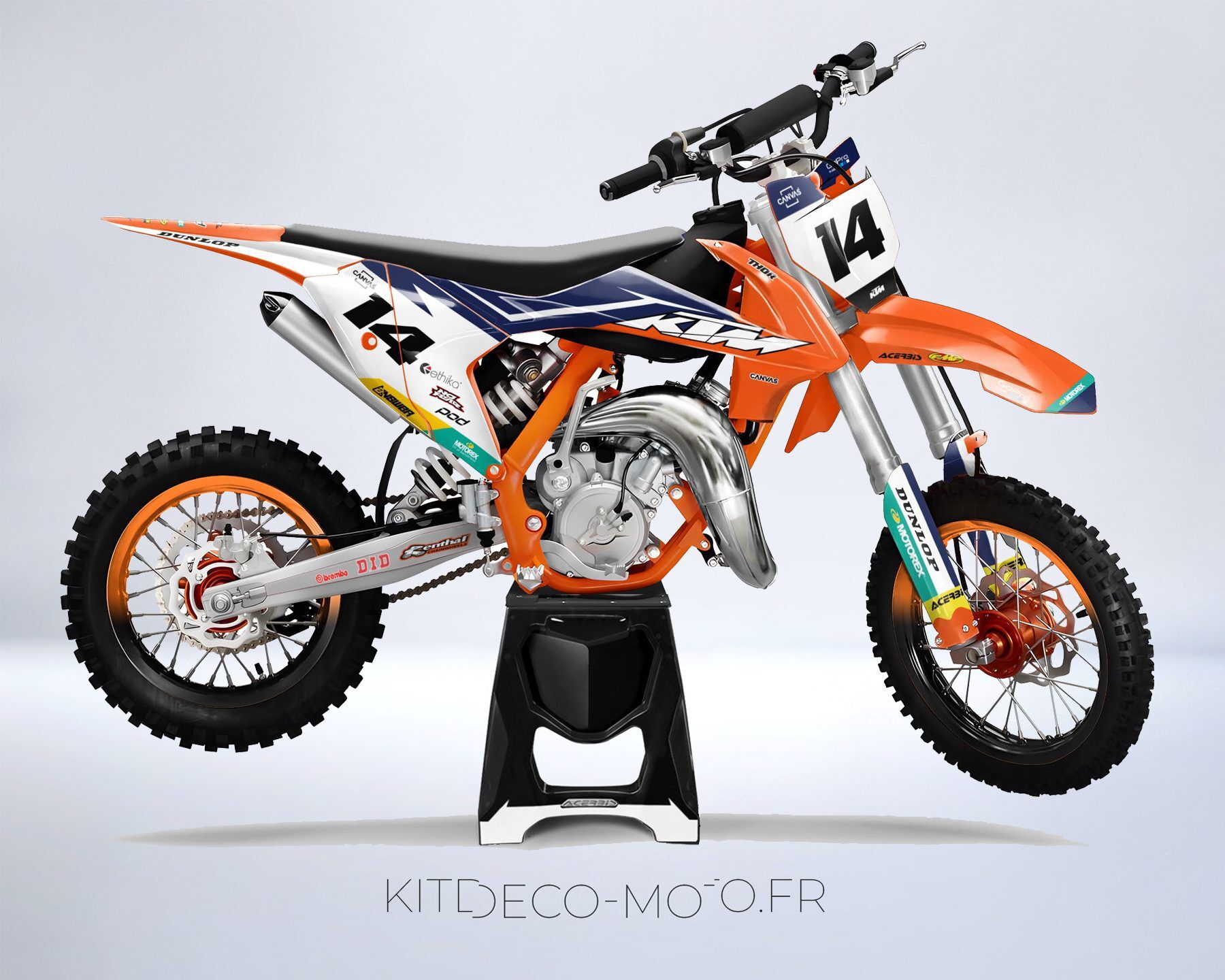kit déco ktm 65 sx (2016 2022) factory