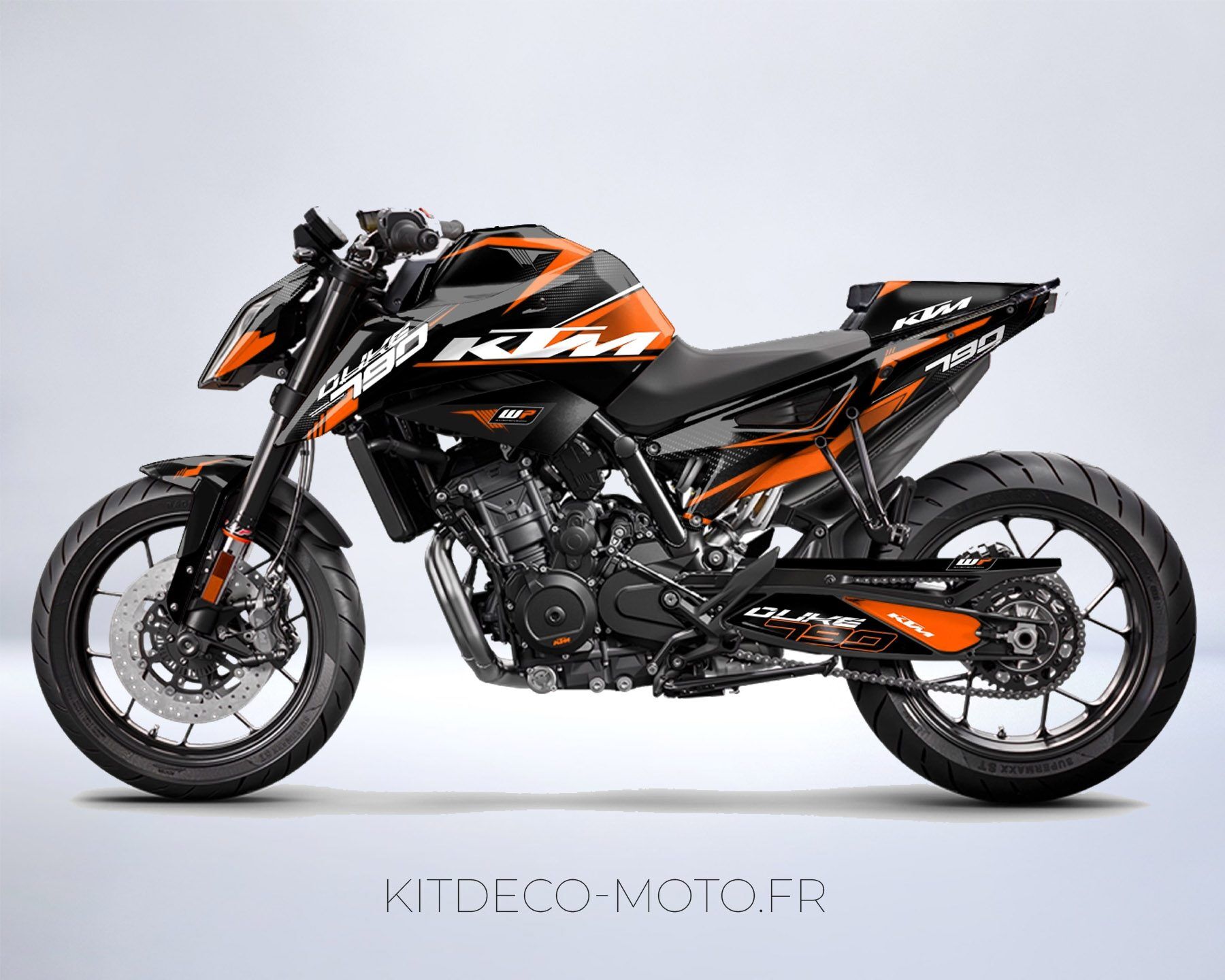 kit déco ktm 790 / 890 duke factory orange