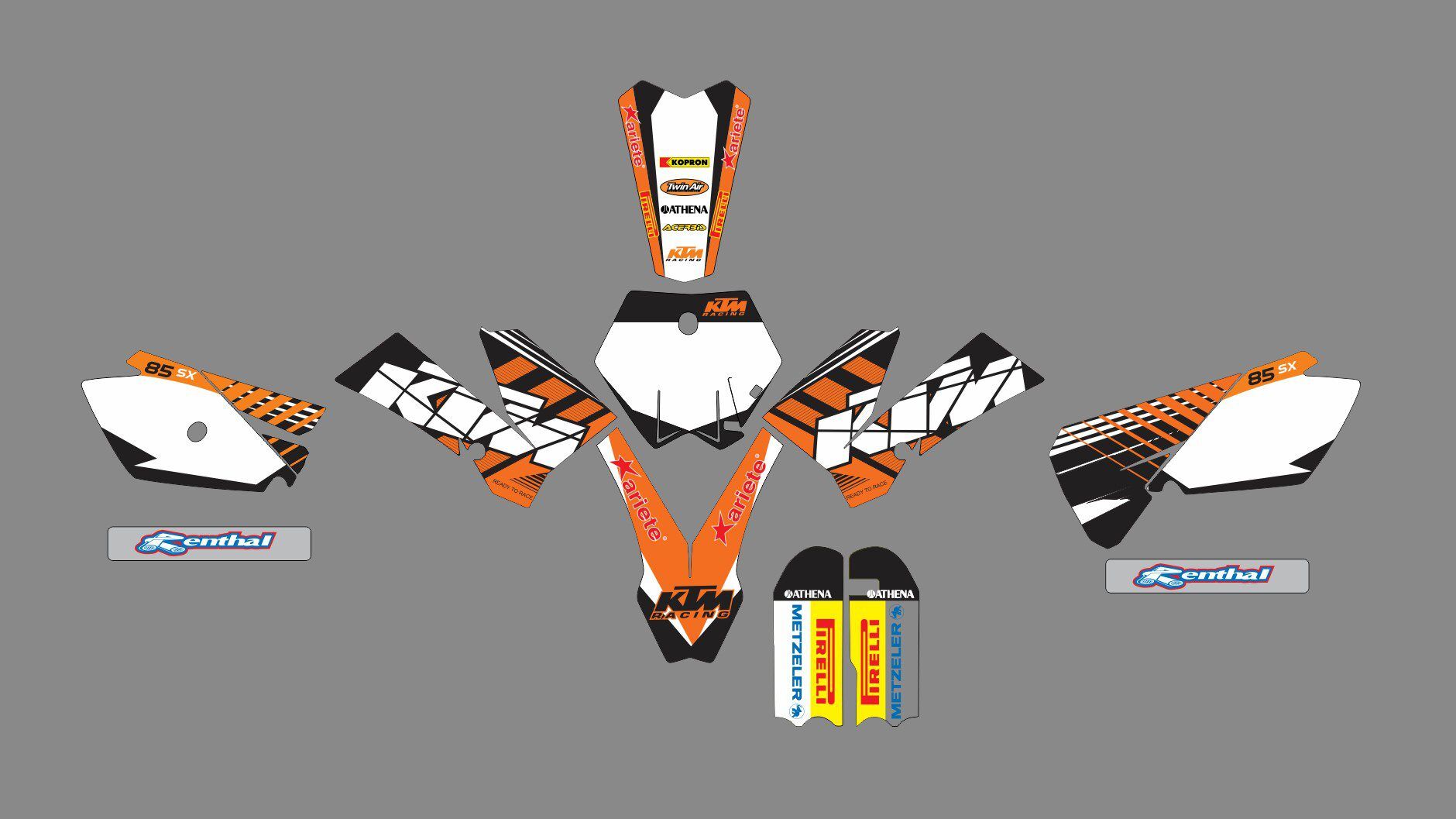 kit déco ktm 85 sx (2003 2012) origine