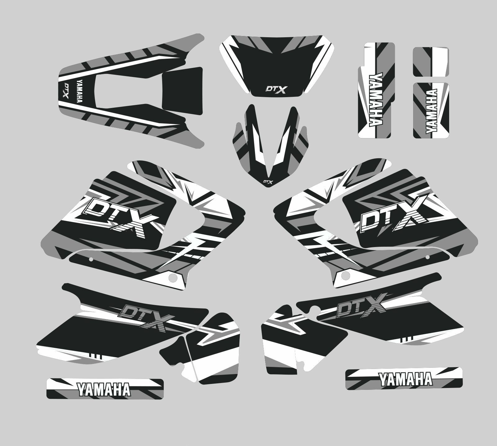 kit déco yamaha dt 125 aircross blanc