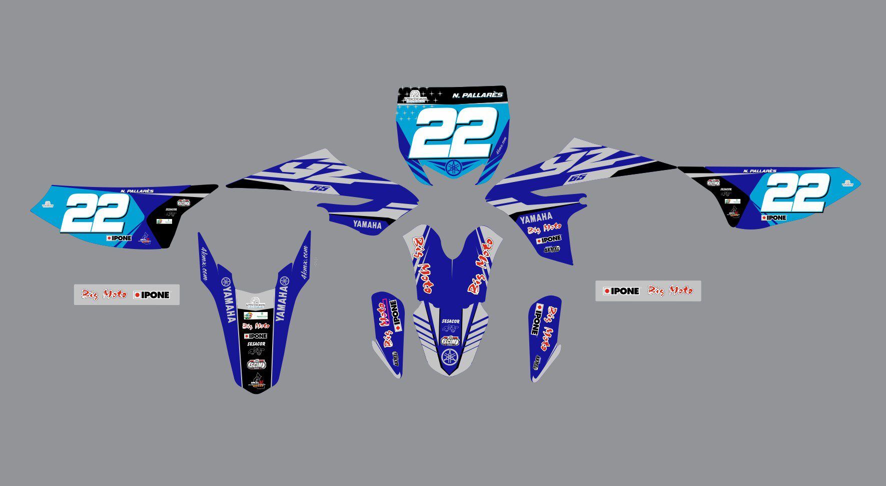 kit déco yamaha 65 yz factory #2