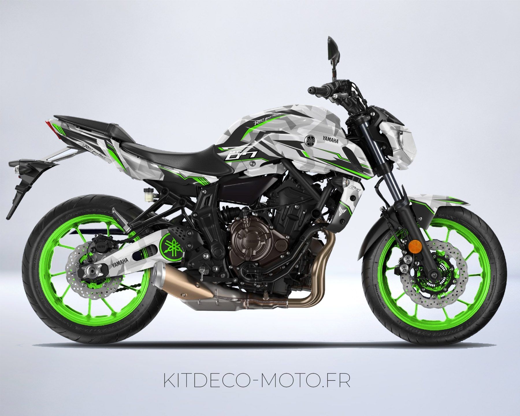 kit déco yamaha mt 07 camouflage vert