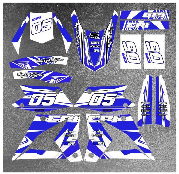 kit déco cpi 50 – craft blanc / bleu