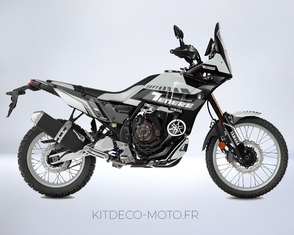 kit déco yamaha 700 tenere world raid factory gris