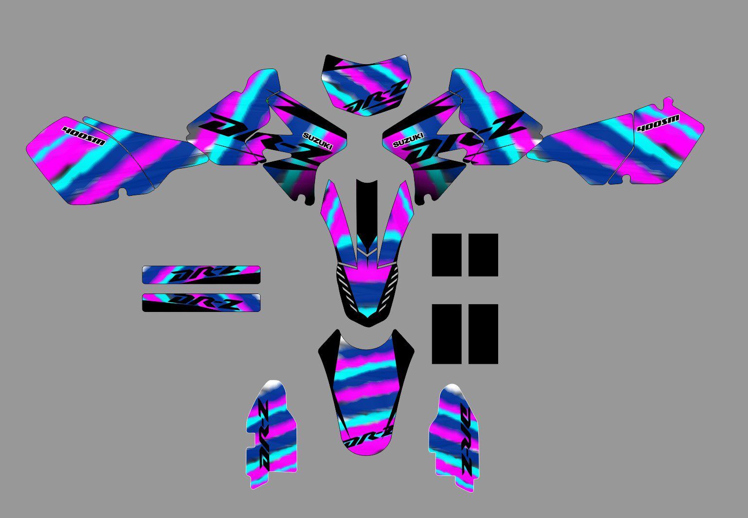 kit déco suzuki drz 400 neon