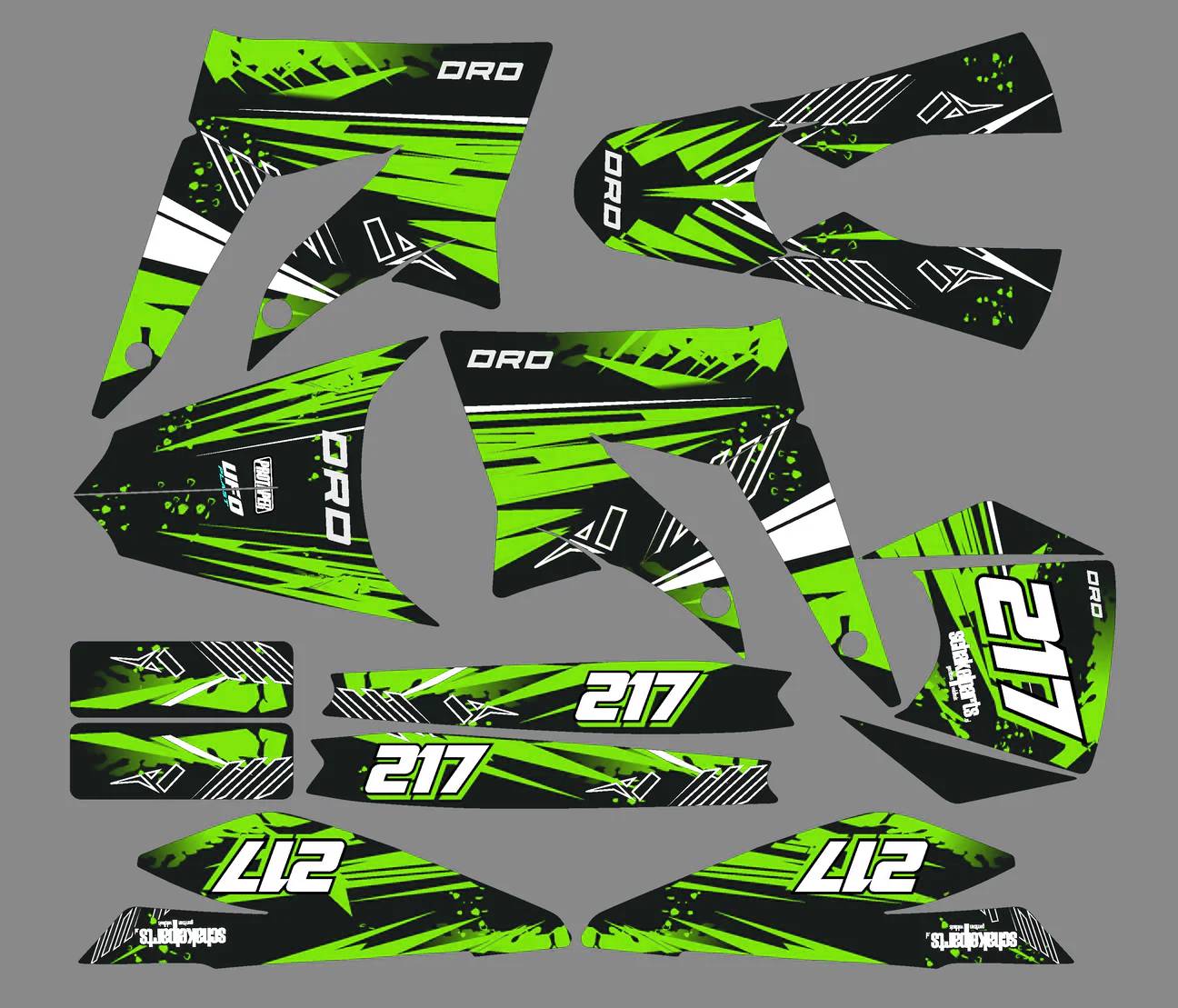 kit déco gilera smt (2011 2017) line vert