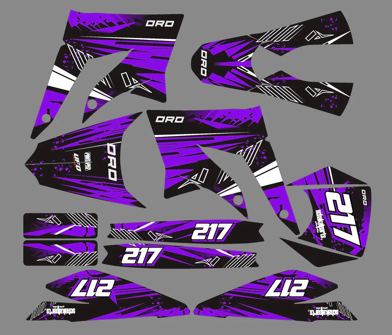 kit déco gilera smt (2011 2017) line violet